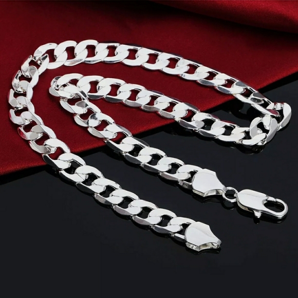 FINAL SALE 24" Cuban Link Chain or Bracelet - Picture 3 of 4
